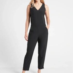 Athleta Brooklyn Sleeveless Jumpsuit Black Size 10